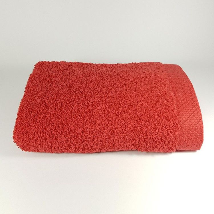 Toalla de lavabo roja 50x100 cm 550 gramos
